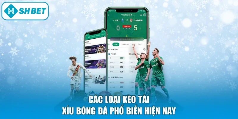 Các loại kèo Tài Xỉu bóng đá phổ biến hiện nay