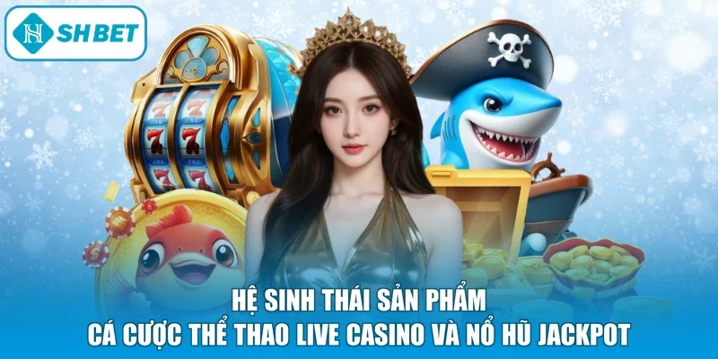 Hệ sinh thái sản phẩm cá cược thể thao live casino và nổ hũ jackpot